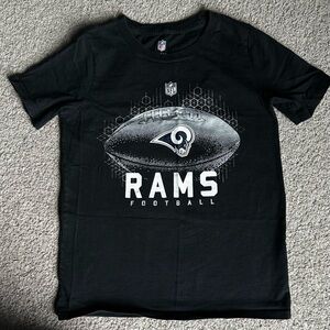 Youth NFL Rams Black T-Shirt Size Small (8)